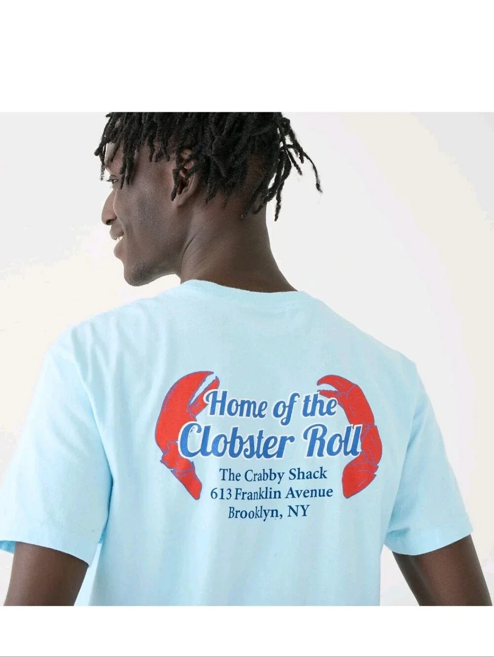 J.CREW Brooklyn NY Crabby Shack  graphic t-shirt Made In The USA MED BNWT